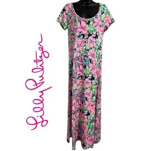 Lilly Pulitzer Wynne High Tide Maxi Dress M